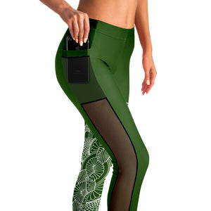 ARDA Mesh Active leggings - Green